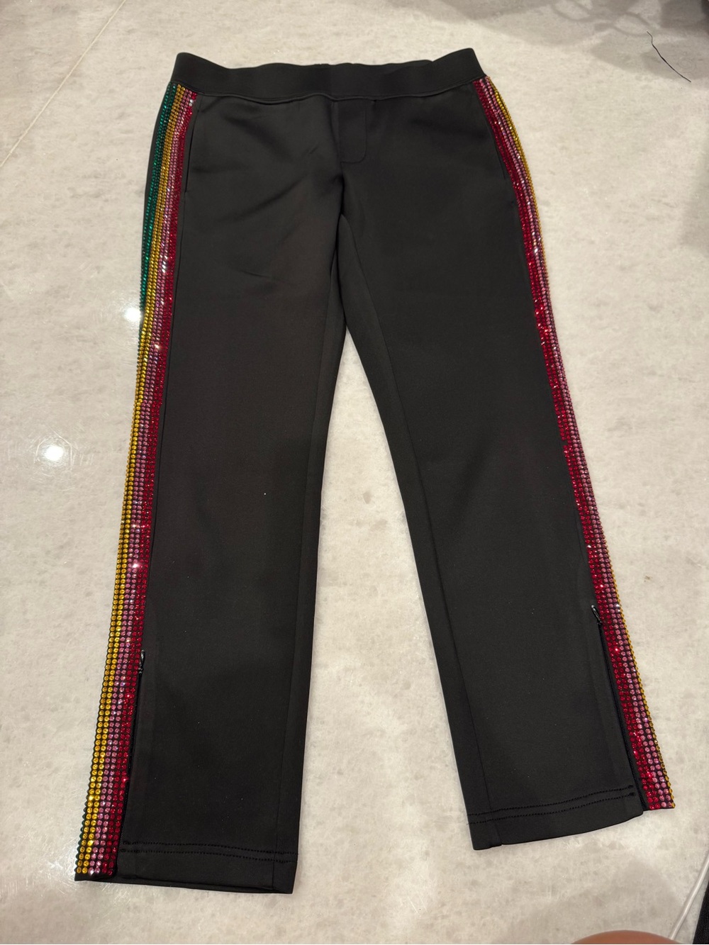 Pam & Gela Black Leggings with Logo Tag